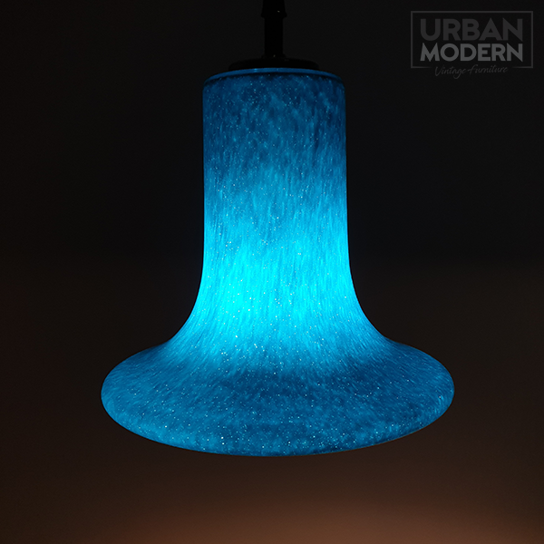 peill & putzler blauw glazen hanglamp